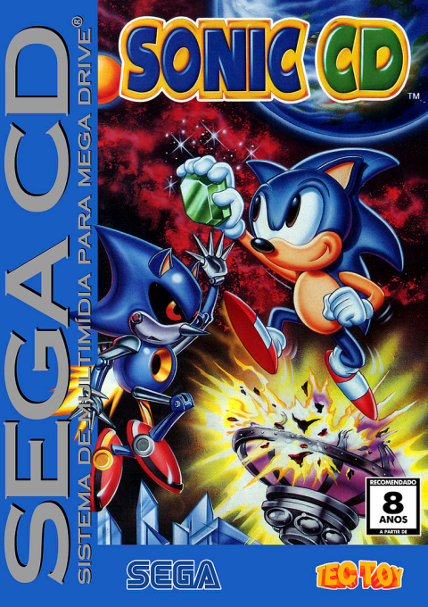 Sonic CD (Europe) Sega CD Game Cover